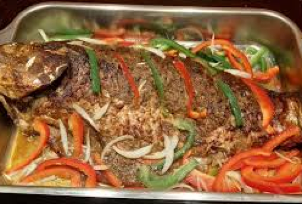 BRAISE DE POISSON FACON KAREB ( BAR )