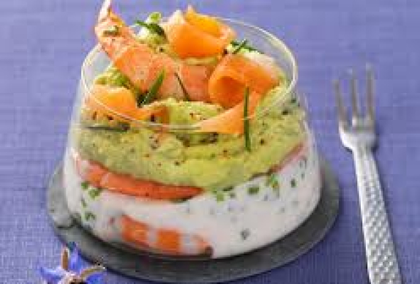 VERRINE D'AVOCAT AUX CREVETTES