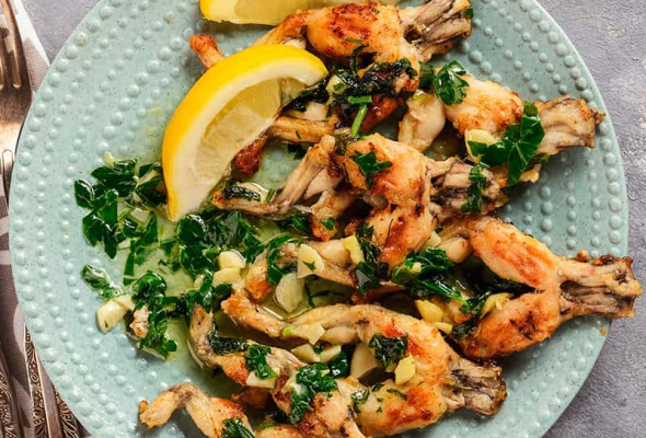 Cuisses de grenouilles en persillade