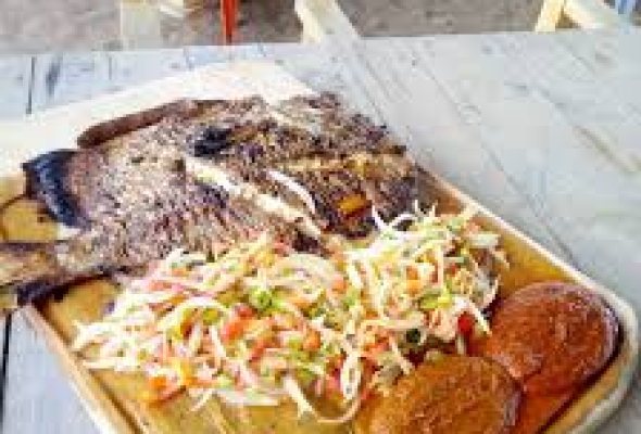 BRAISE DE POISSON FACON KAREB ( ST PIERRE )