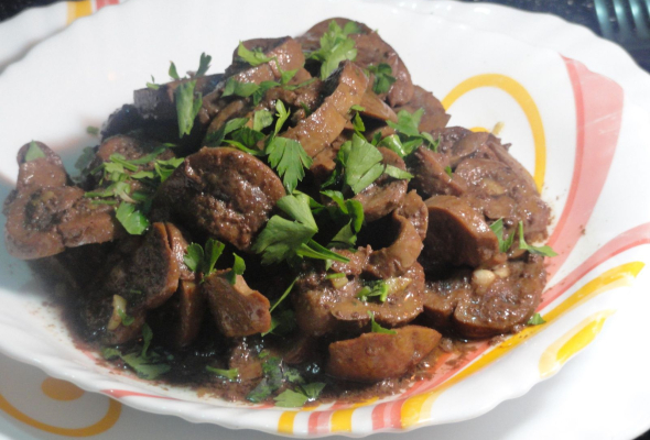Rognon de veau de lait en persillade