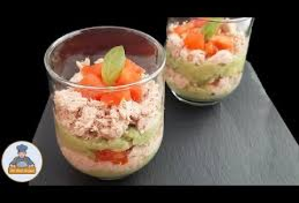 VERRINE D'AVOCAT AU THON